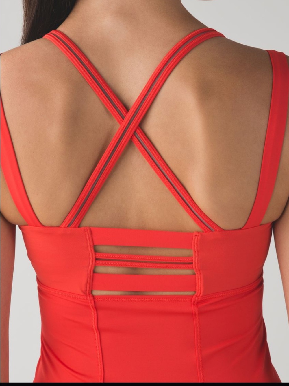 lululemon athletica Red Strappy Workout Tank
